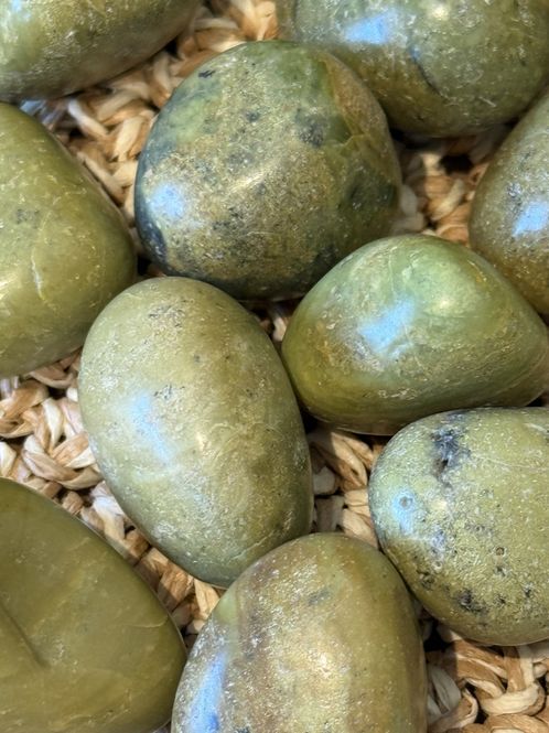 Hovedbilde Serpentin oliven, tumble large