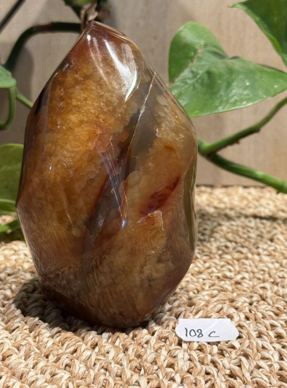 Karneol flamme, 10 cm