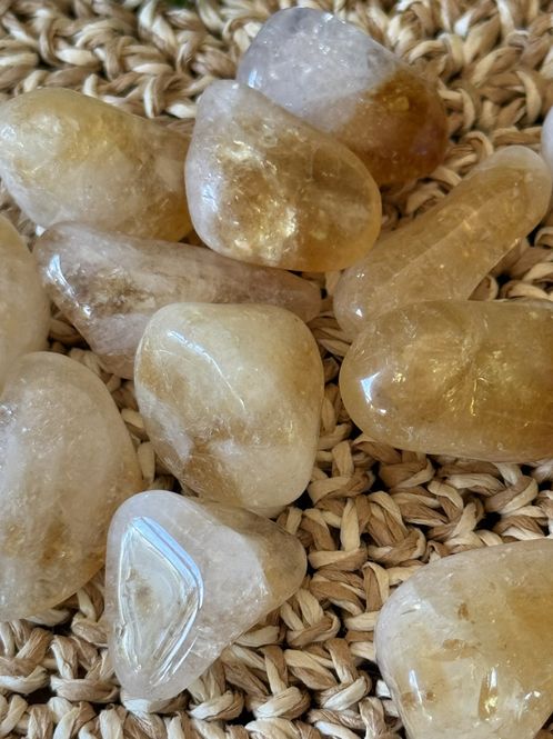 Hovedbilde Citrin, tumbles, medium (oppvarmet)