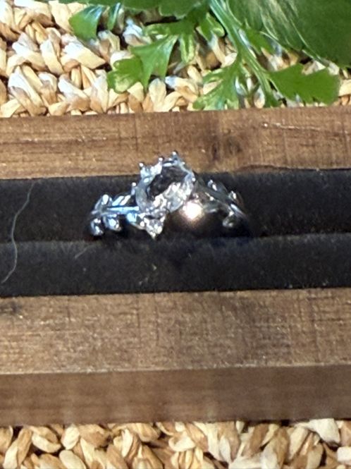 Hovedbilde Ring med bergkrystall, justerbar